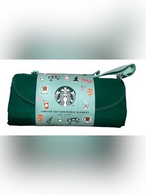 NWT STARBUCKS 2026 Road Trip Collection Foldable Picnic Blanket Ships Today